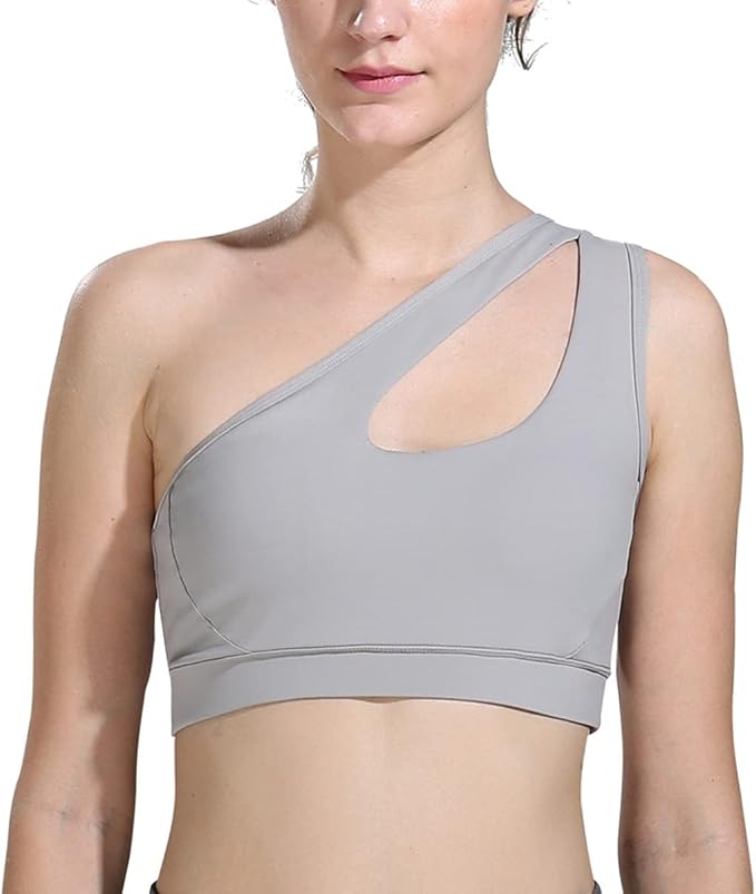 Sexy One Shoulder Sports Bra